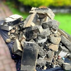 Free to collect concrete blocks