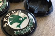 4x Skoda 65mm Wheel Centre Caps