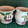 Judy Greene Pottery Fuchsia Range  Milk Jug & Sugar Bowl Set Image 5