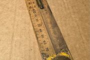 Rabone Chesterman Folding Brass Boxwood Rule No1191 Rare &amp; Unusual
