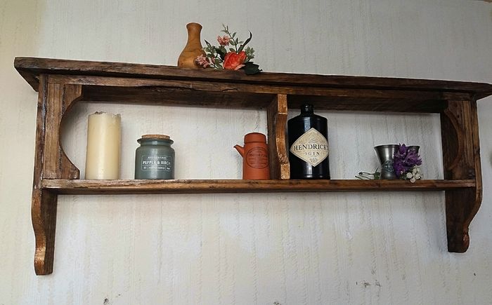 Rustic Country Cubby Box floating shelf.