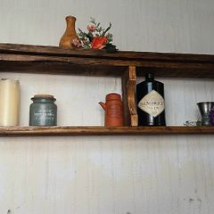 Rustic Country Cubby Box floating shelf.