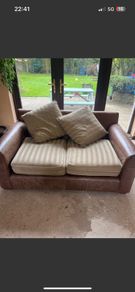 FREE Leather/fabric 2 seater McStay sofa
