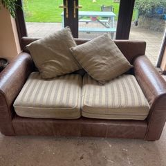 FREE Leather/fabric 2 seater McStay sofa