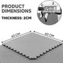 Mat Extra Thick (2cm) Foam Exercise Mats, Gym Flooring Mat, Interlocking Puzzle EVA Floor Tiles, Non slip Rubber Cushion For Home Workout Image 2