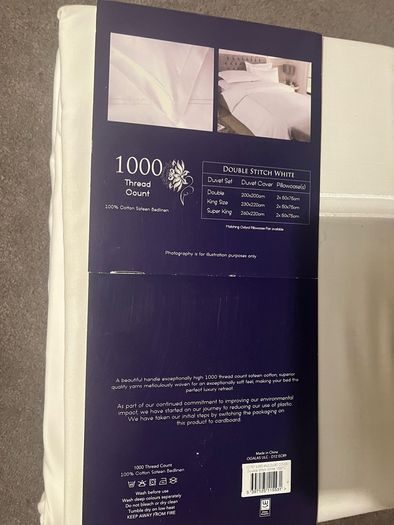Duvet set Bailey &cole brand new- 1000 thread count!!