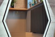 LED Bathroom Mirror Black Frame 50x70cm