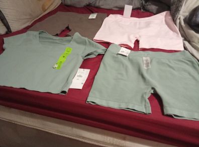 Shorts. X3 and top