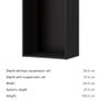 kitchen wall cabinet ikea metod black Image 2