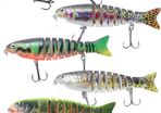 Fishing Lures Life-like pike lures,trout lures for freshwater salt water, sea fishing tackle baits, 5pcs 4.3 inch big fishing spinners lure kit