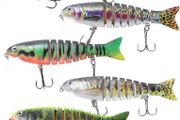 Fishing Lures Life-like pike lures,trout lures for freshwater salt water, sea fishing tackle baits, 5pcs 4.3 inch big fishing spinners lure kit