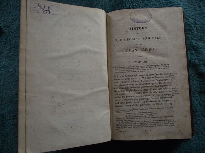 The Decline and Fall of the Roman Empire - Edward Gibbon - Priestley and Weale London - 1822