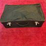 Vintage Mid-Century Black Rexine Suitcase Image 2