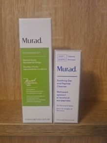 Murad Retinol Youth Renewal Oil Drops 30ml and 15ml Murad Soothing Oat and Peptide Cleanser