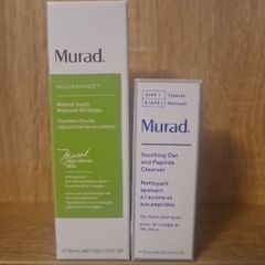 Murad Retinol Youth Renewal Oil Drops 30ml and 15ml Murad Soothing Oat and Peptide Cleanser