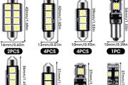 23PCS LED Car Bulbs T10 Interior Car Lights LED Bulbs 5050 W5W 6500K Canbus Error Free LED Bulbs Kit with Decoding Light for Car Interior Dome Map Door Courtesy License Plate Lights 8 Models White
