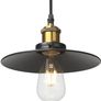 Vintage Industrial Style Ceiling Pendant Lights,Set of 3 Black Metal Pendant Lights,Hanging Light Fixture for Kitchen Island,Farmhouse,Living Room,Bedroom (FREE POSTAGE) Image 3