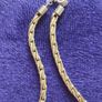 Vintage gold tone chain with beautiful weave. Image 5