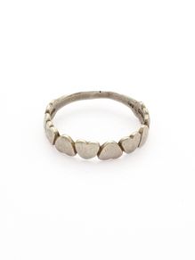 Vintage Sterling Silver Heart Ring, Full British Hallmarks