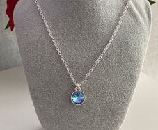 Silver Plated Swarovski Crystal Necklace