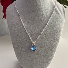 Silver Plated Swarovski Crystal Necklace