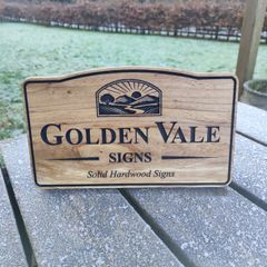 Solid Hardwood House & Name Signs
