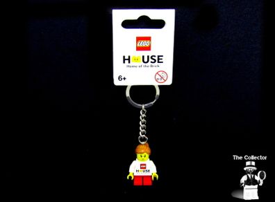 Lego House Home of the Brick Keychain female 853713 From The Lego House in Billund Exclusive Very Rare Limited Edition Minifigure Keychain New With Tags