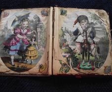 Victorian/Edwardian Album of colourful scraps - Circa 1890's/1900's