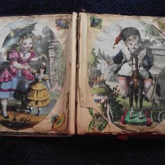 Victorian/Edwardian Album of colourful scraps - Circa 1890's/1900's