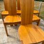 Solid oak dining chairs Image 5
