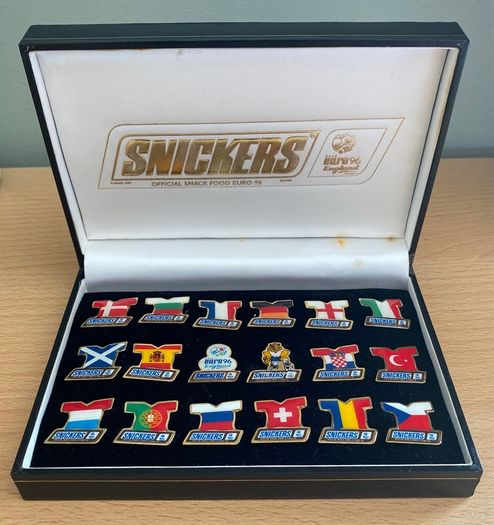 Limited Edition Snickers Commemorative Pin's for the EURO 96