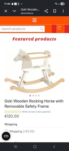 Goki Rocking Horse With Removable Frame