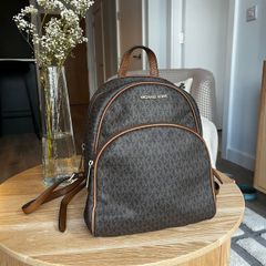Michael Kors Backpack - Brown MK Logo - Pristine Condition