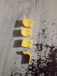 lego minifigures accessories chairs yellow 4 pieces