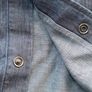 Canali Pearl Snap Button Silk Shirt Mens Extra Large XL Image 5