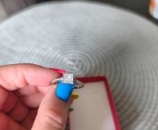 Silver ring size M or N