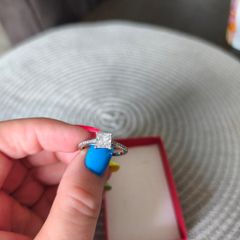 Silver ring size M or N