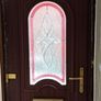 Brown pvc double glazed door Image 2