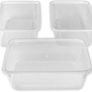 Clear Plastic Food Takeaway Containers 30 Pack, BPA Free Fridge Organisers Heavy Duty Plastic Containers with Airtight Lids, Reusable Meal Prep Stackable Lunch Boxes | Microwave Freezer MULTIPLE SIZES AVAILABLE (FREE POSTAGE) Image 5