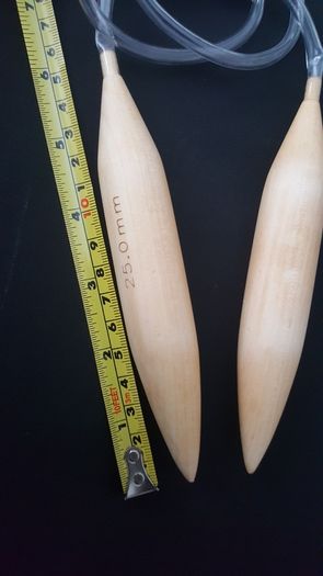 Jumbo 15mm 20mm 25mm Wooden Circular Needles 1pc