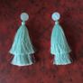 Brand New Mint Tassel earrings Image 2
