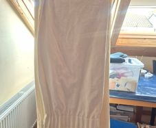 Cream damask curtains