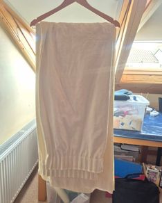 Cream damask curtains