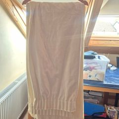 Cream damask curtains