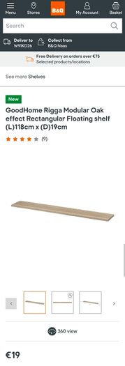 Floating shelves x 2