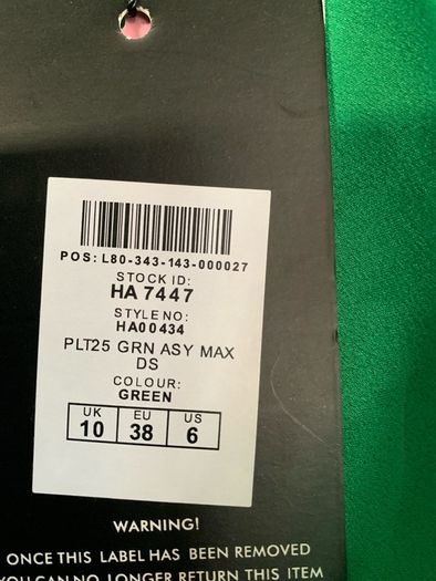 PLT satin green summer dress with drophem size 10