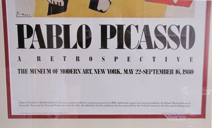 Fine Art  ;  Original Picasso Lithograph 1980.