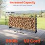 Firewood Rack with Waterproof Cover 257cm Image 3