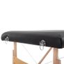 2 Section Foldable Massage Table Professional Salon SPA Facial Couch Tattoo Bed with Carry Bag Black Image 7