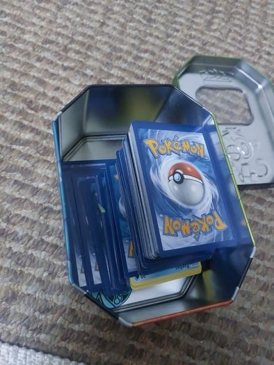Pocemon cards collection with a box